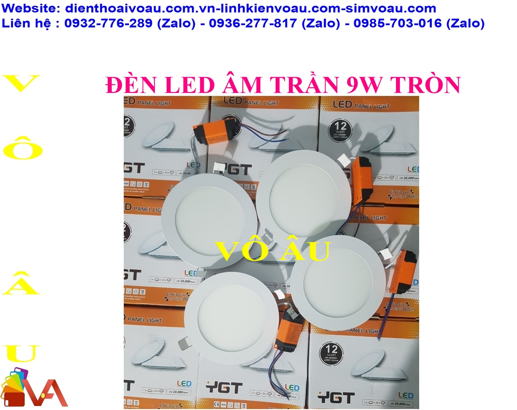 ĐÈN LED ÂM TRẦN 9W TRÒN