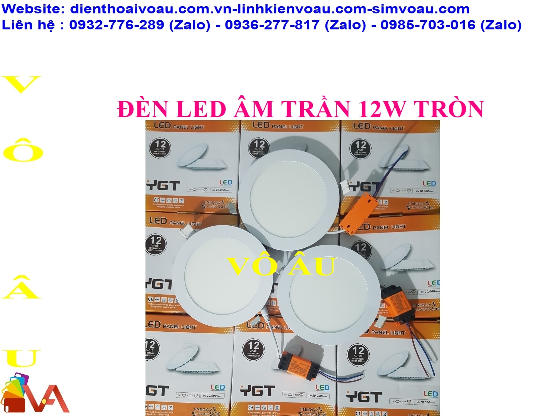 ĐÈN LED ÂM TRẦN 12W TRÒN