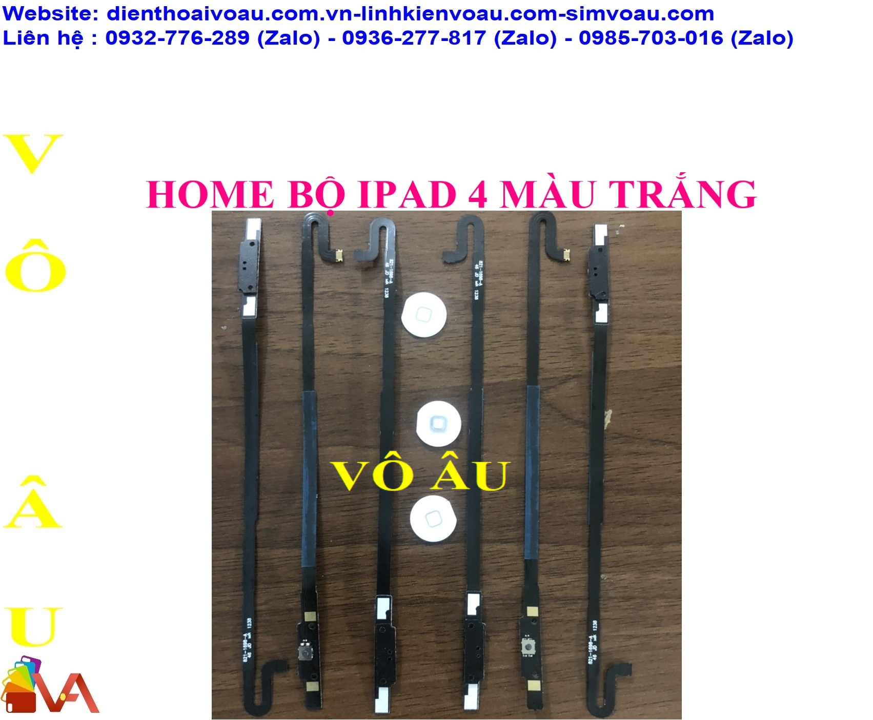 NÚT HOME IPAD 4 MÀU TRẮNG