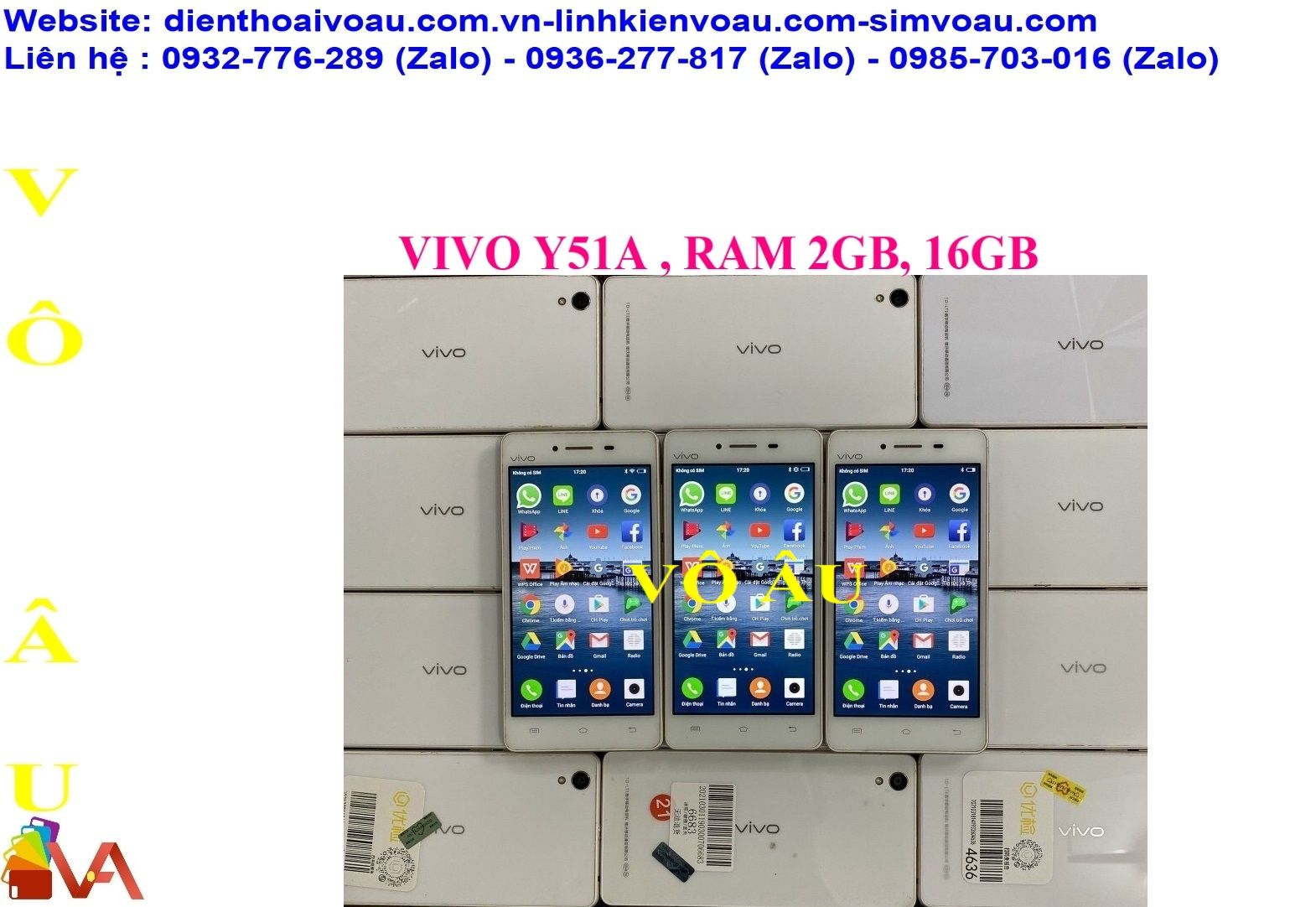 VIVO Y51A, RAM 2GB, 16GB