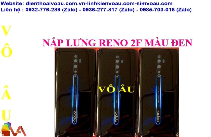 NẮP LƯNG OPPO RENO 2F MÀU ĐEN