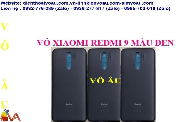 VỎ XIAOMI REDMI 9 MÀU ĐEN