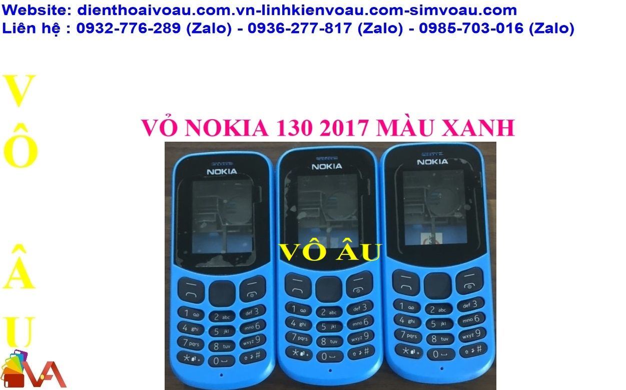 VỎ NOKIA 130 2017 MÀU XANH