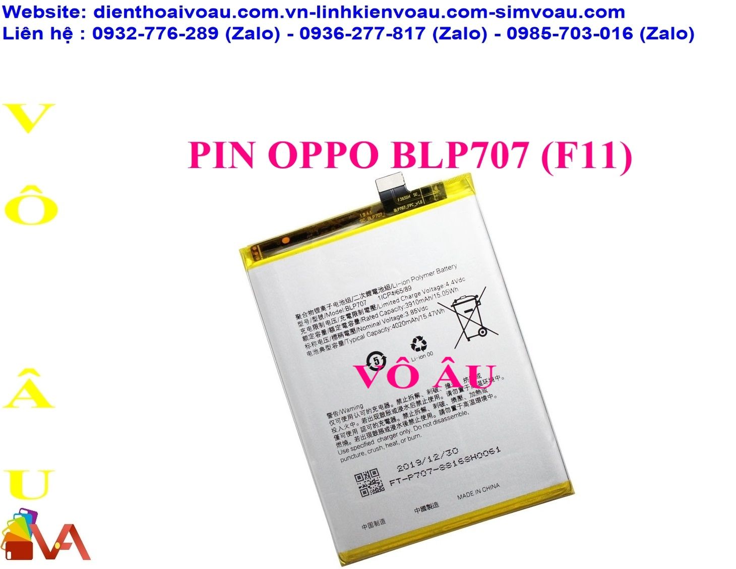 PIN OPPO BLP707 (F11)