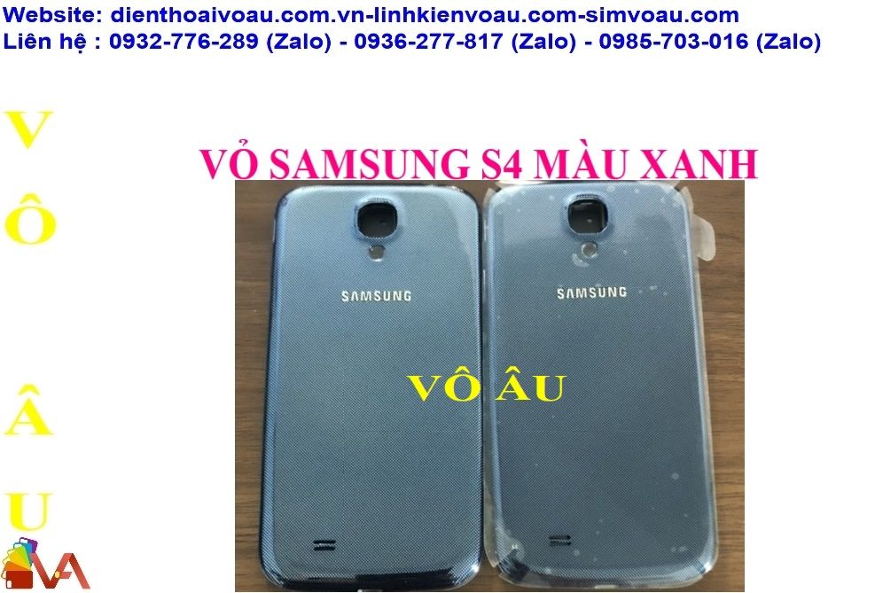 VỎ SAMSUNG S4 MÀU XANH