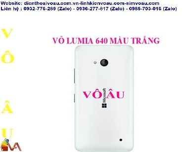 VỎ LUMIA 640 MÀU TRẮNG