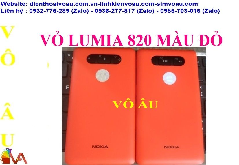 VỎ LUMIA 820 MÀU ĐỎ