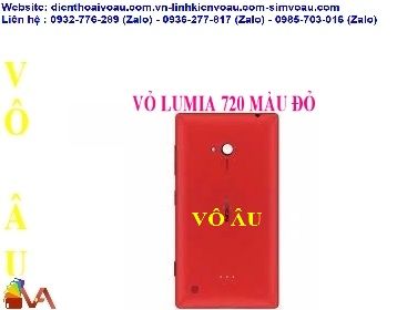 VỎ LUMIA 720 MÀU ĐỎ