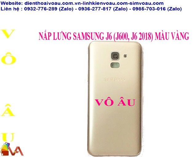 NẮP LƯNG SAMSUNG J6 MÀU VÀNG