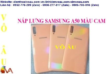 NẮP LƯNG SAMSUNG A50 MÀU CAM