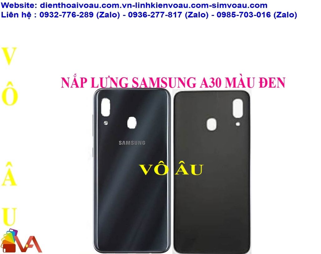 NẮP LƯNG SAMSUNG A30 MÀU ĐEN