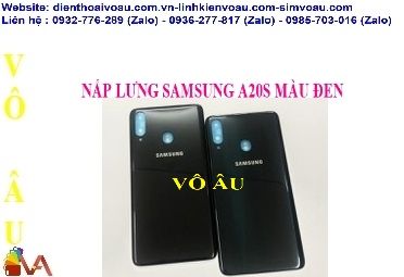 NẮP LƯNG SAMSUNG A20S MÀU ĐEN