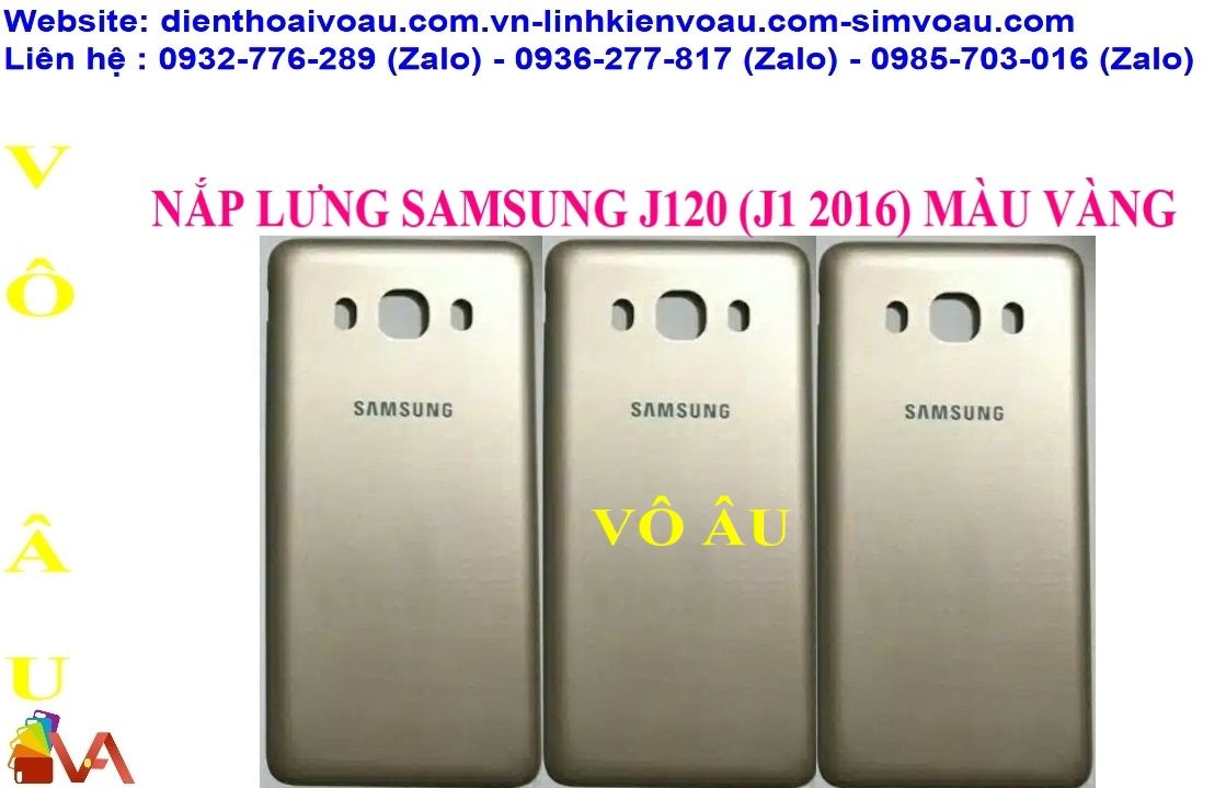 NẮP LƯNG SAMSUNG J120 (J1 2016) MÀU VÀNG