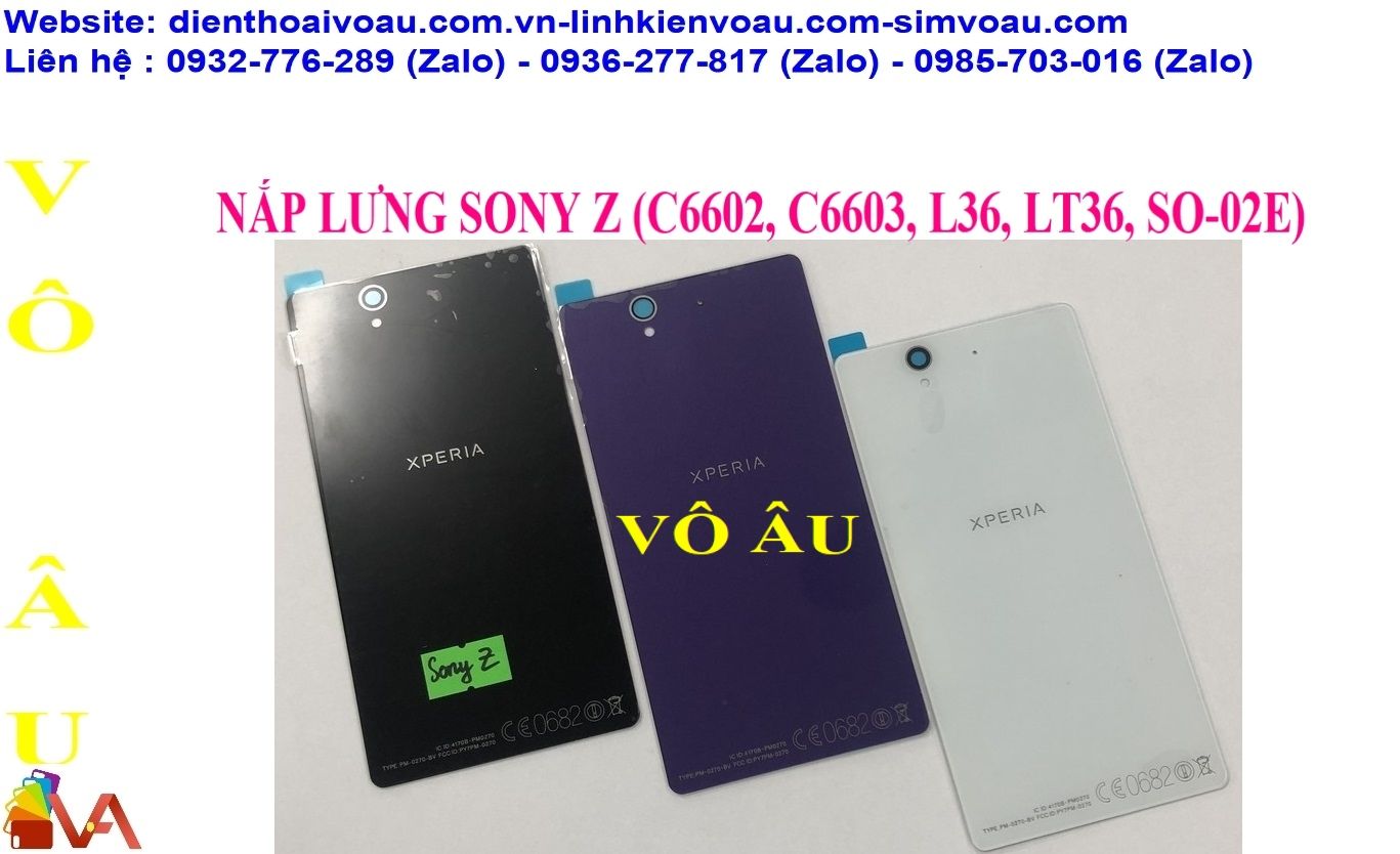 NẮP LƯNG SONY Z (C6602, C6603, L36, LT36, SO-02E)