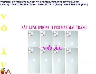 NẮP LƯNG IPHONE 11 PRO MAX MÀU TRẮNG