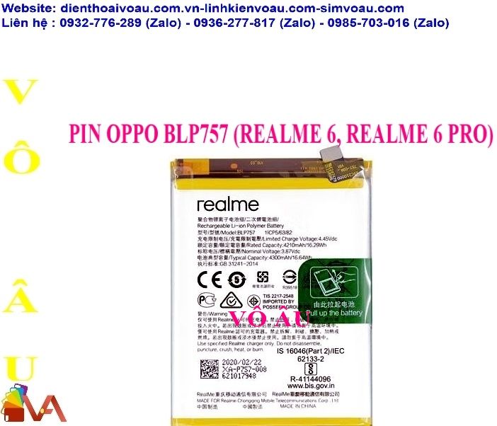 PIN REALME 6