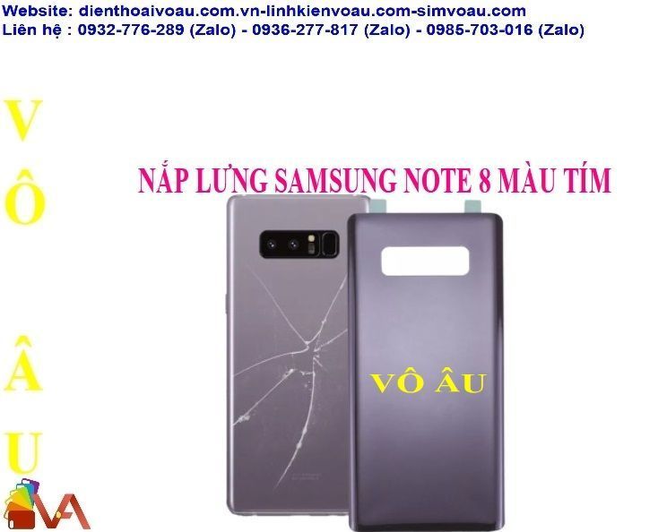 NẮP LƯNG SAMSUNG NOTE 8 MÀU TÍM