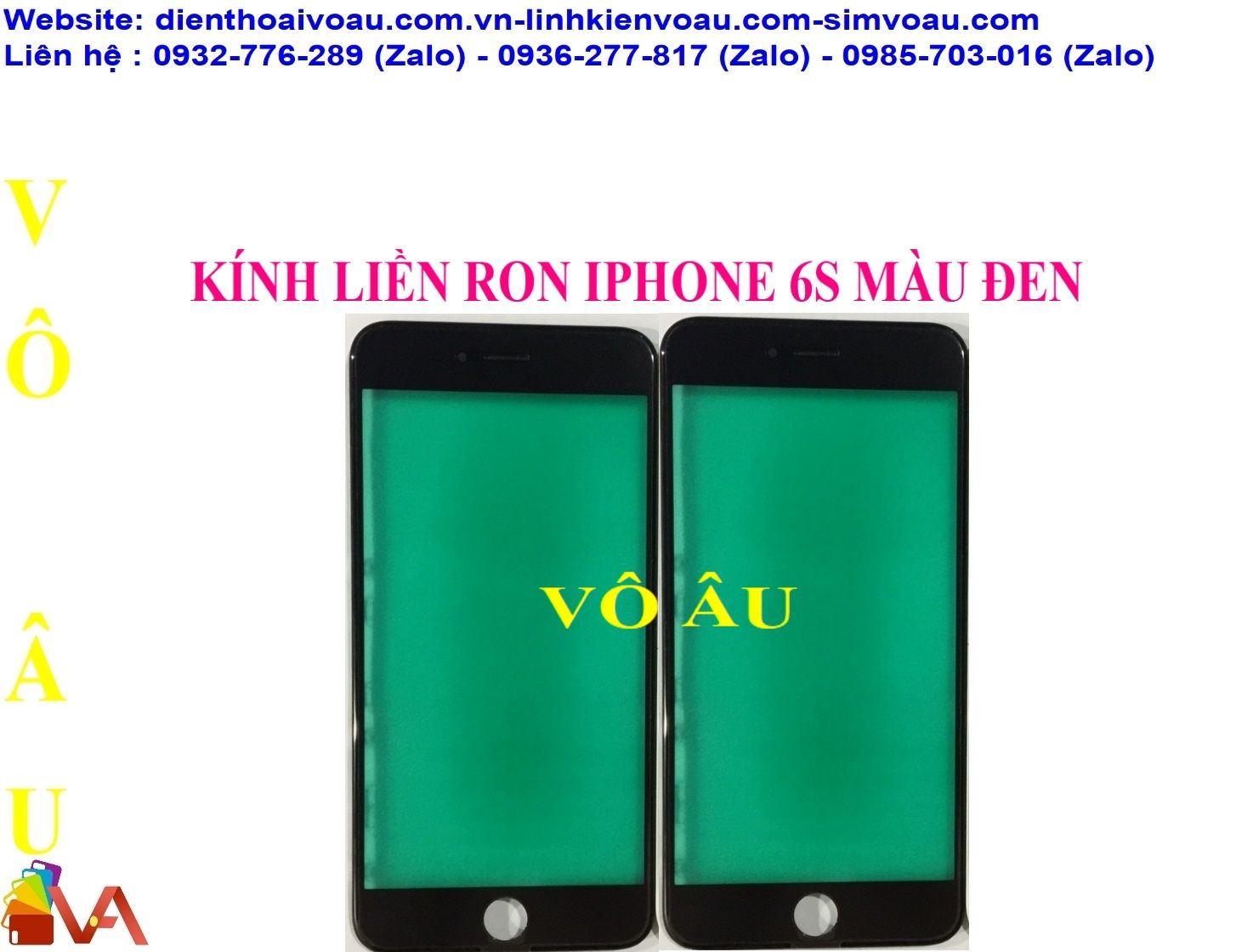 KÍNH LIỀN RON IPHONE 6S MÀU ĐEN