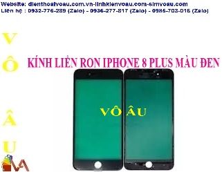 KÍNH LIỀN RON IPHONE 8 PLUS MÀU ĐEN