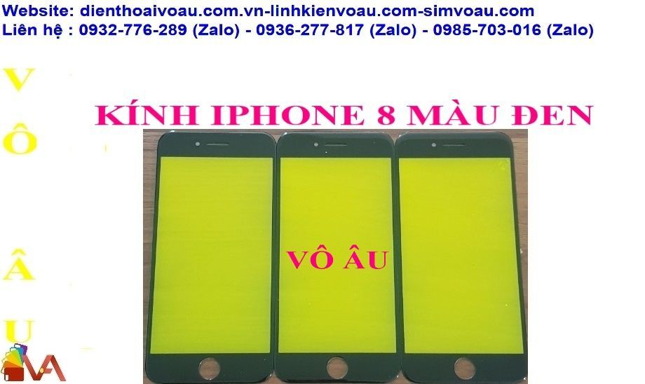 KÍNH IPHONE 8 MÀU ĐEN