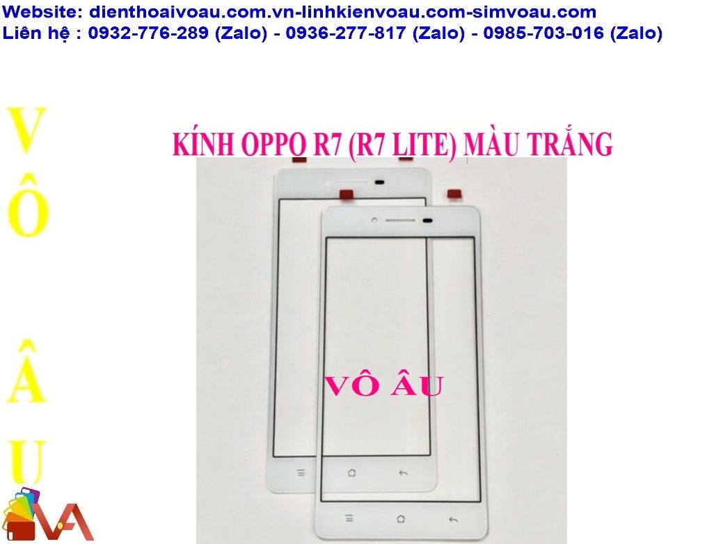 KÍNH OPPO R7 LITE MÀU TRẮNG