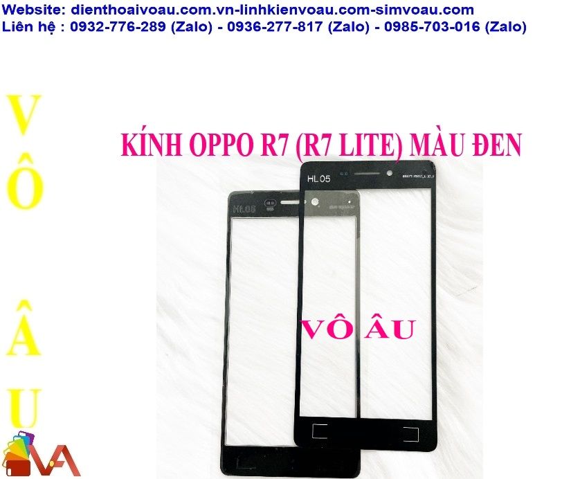 KÍNH OPPO R7 LITE MÀU ĐEN