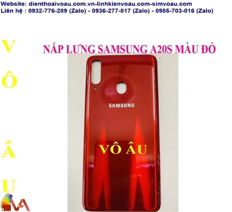 NẮP LƯNG SAMSUNG A20S MÀU ĐỎ