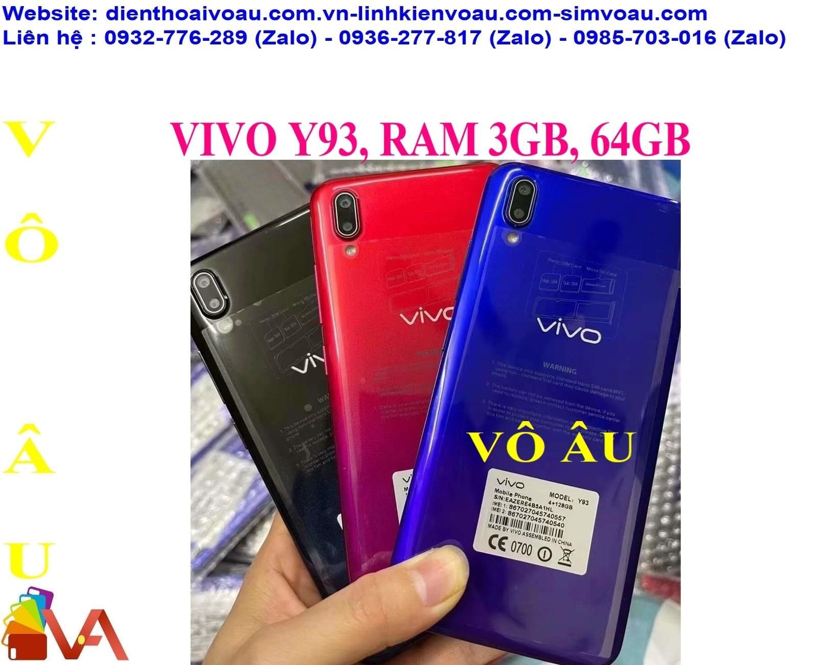 VIVO Y93, RAM 3GB, 64GB