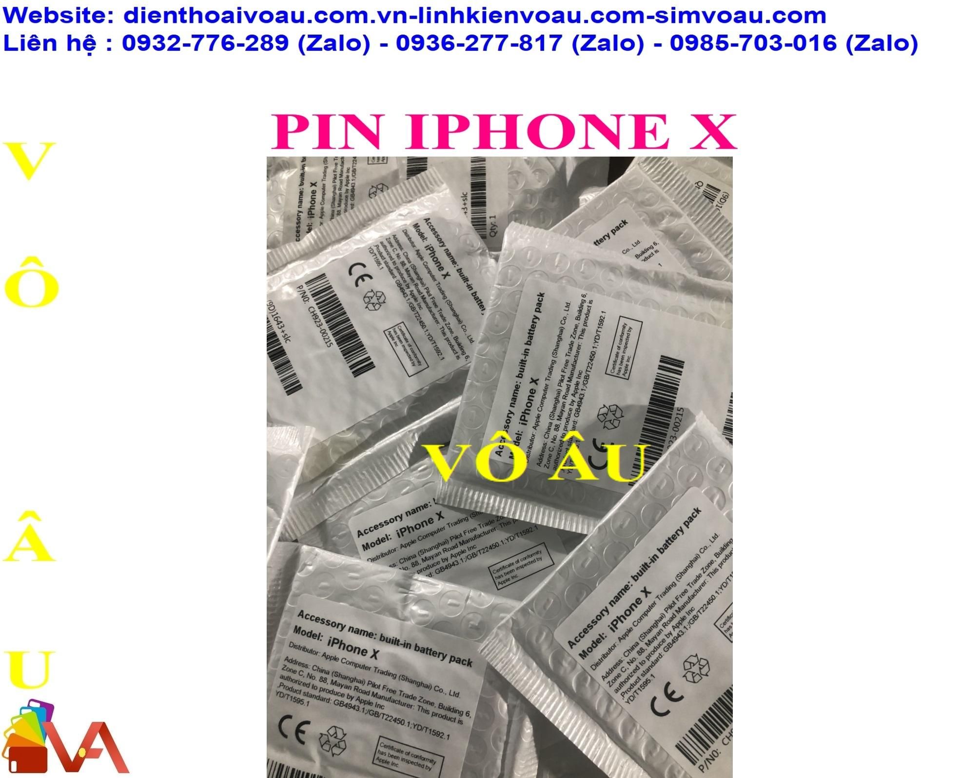 PIN IPHONE X ZIN DUNG LƯỢNG CAO