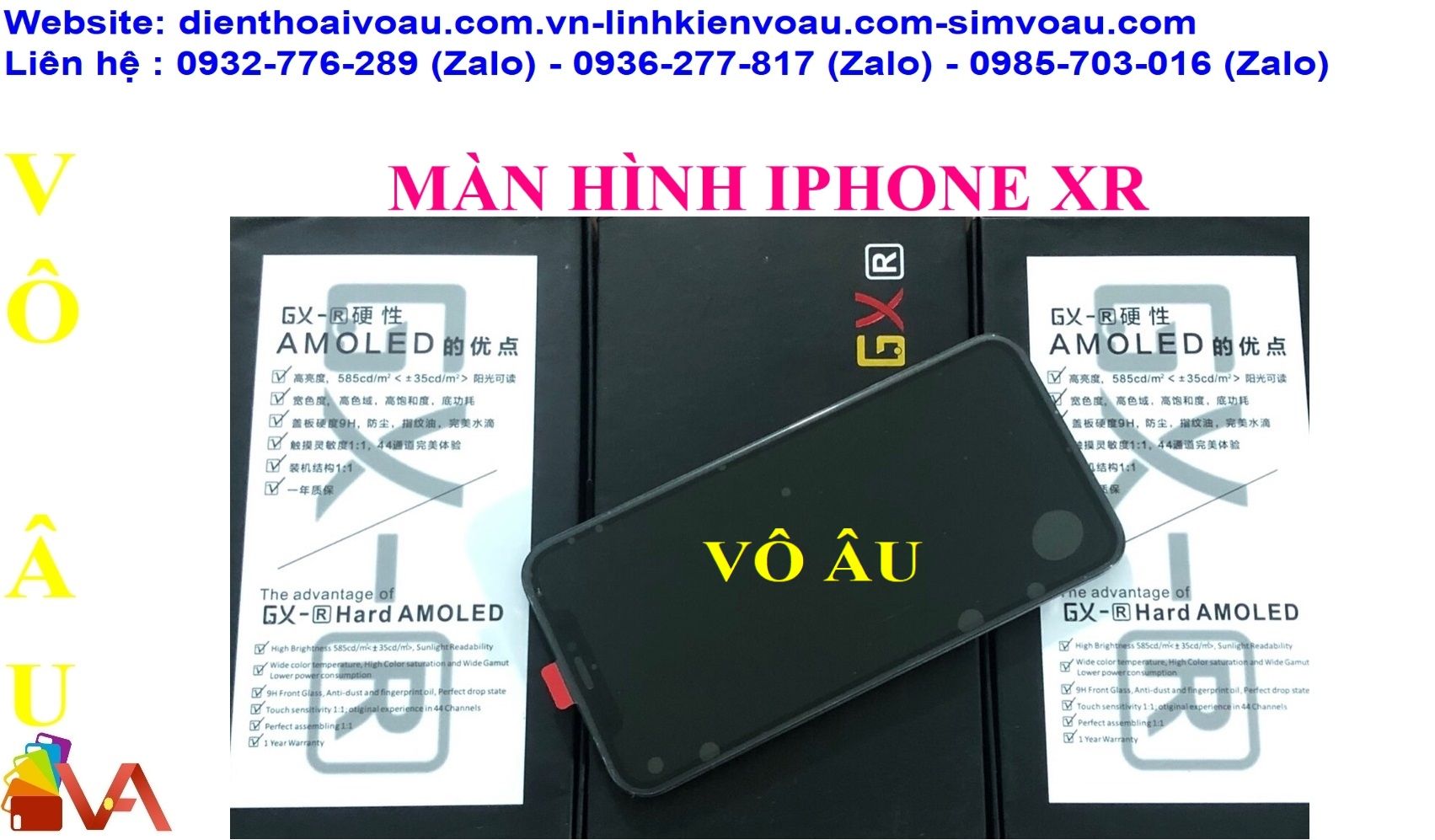 MÀN HÌNH IPHONE XR ZIN OLED (GX)