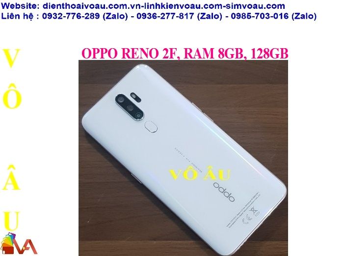 OPPO RENO 2F, RAM 8GB, 128GB MÀU TRẮNG