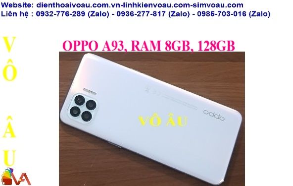 OPPO A93, RAM 8GB, 128GB MÀU TRẮNG