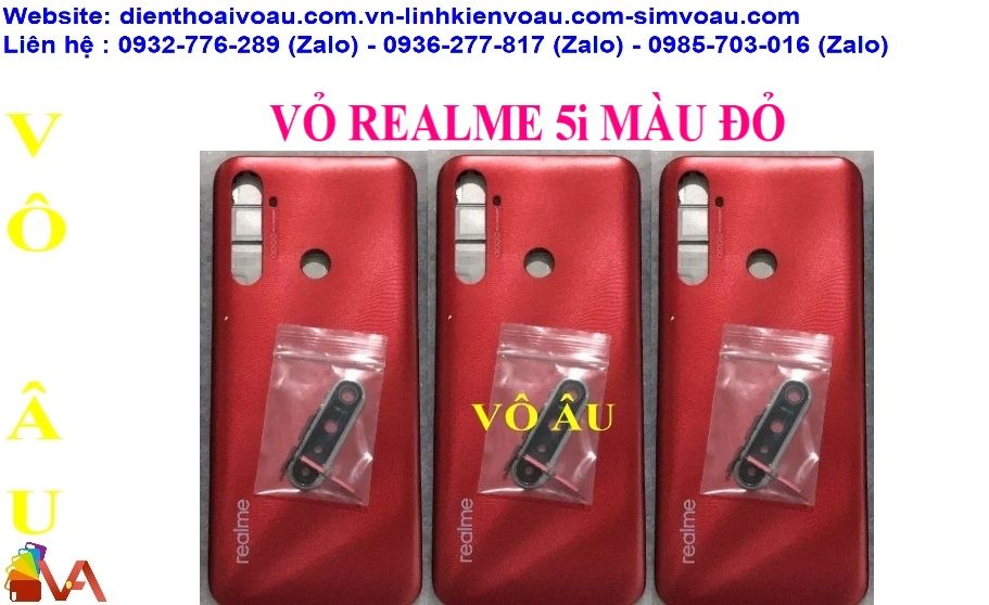 VỎ REALME 5i MÀU ĐỎ