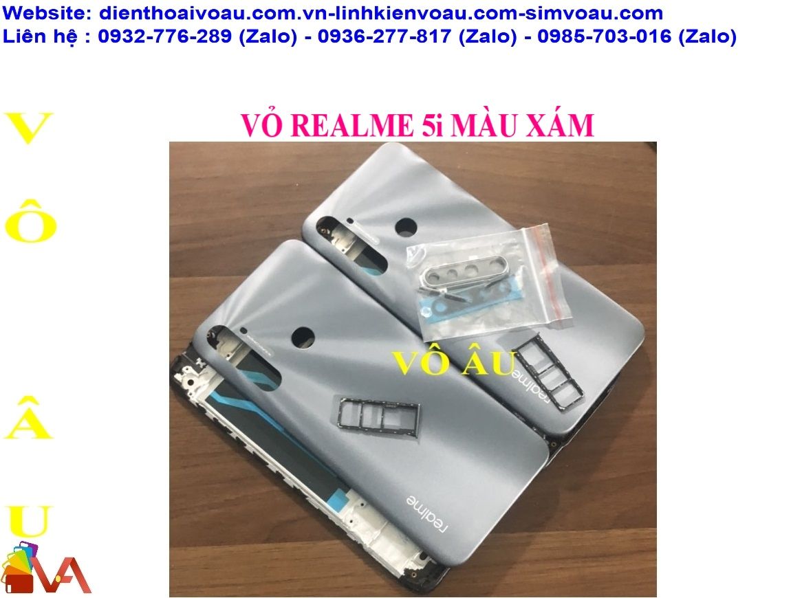 VỎ REALME 5i MÀU XÁM