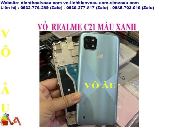 VỎ REALME C21 MÀU XANH