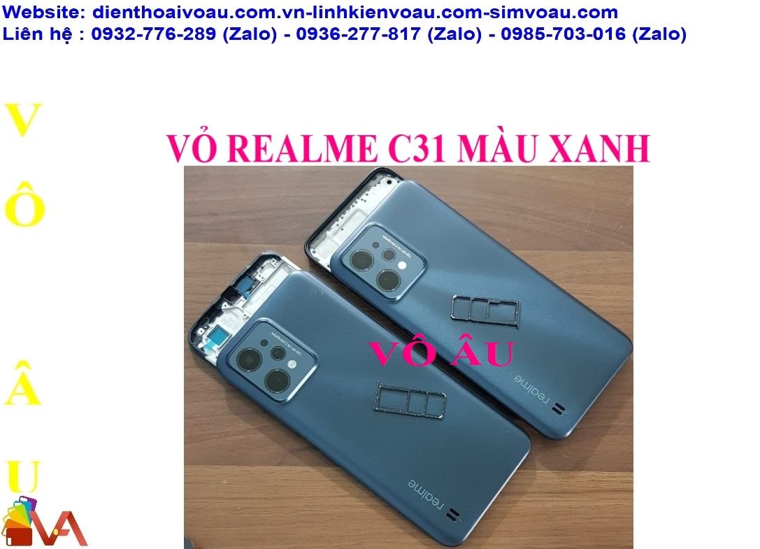 VỎ REALME C31 MÀU XANH