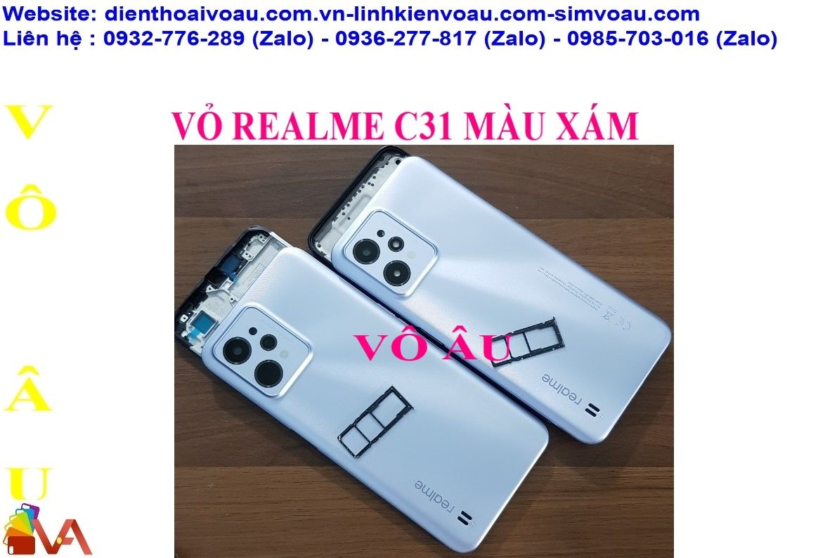 VỎ REALME C31 MÀU XÁM