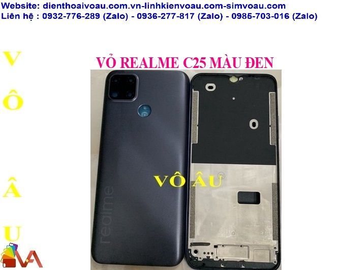 VỎ REALME C25 MÀU ĐEN