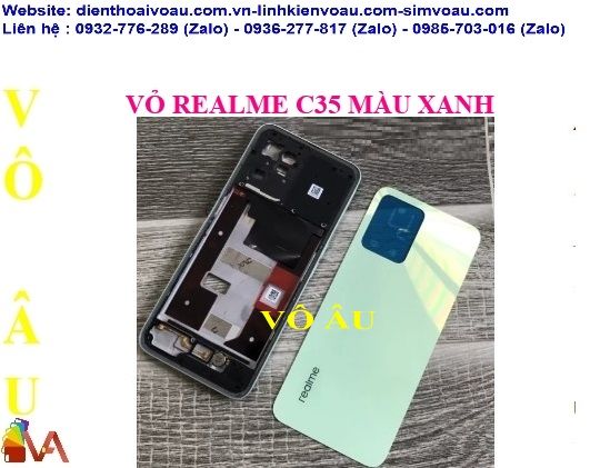 VỎ REALME C35 MÀU XANH