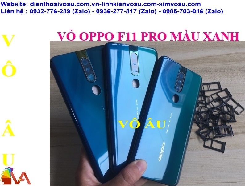 VỎ OPPO F11 PRO MÀU XANH FULL BỘ