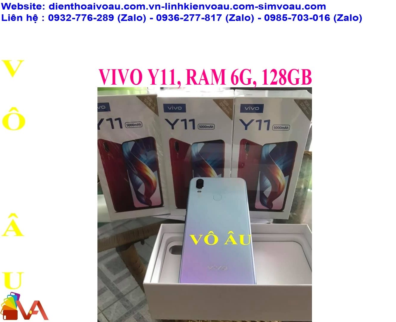 VIVO Y11, RAM 6GB, 128GB FULL HỘP