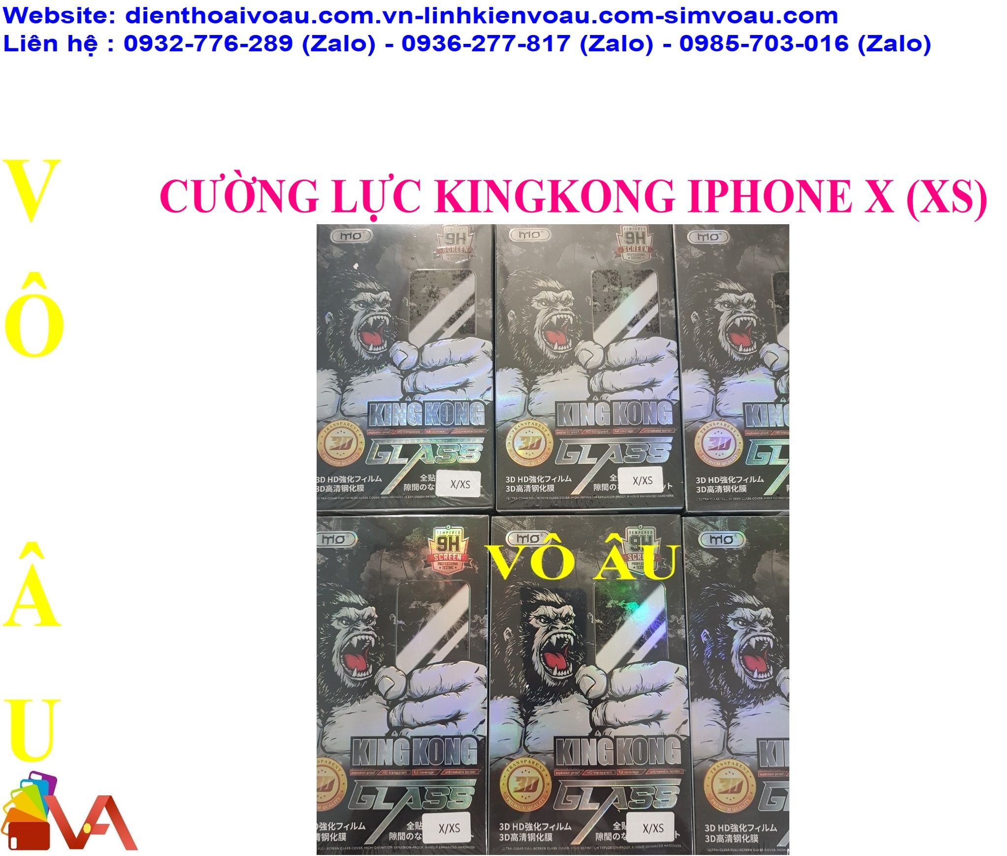 CƯỜNG LỰC KINGKONG IPHONE XS