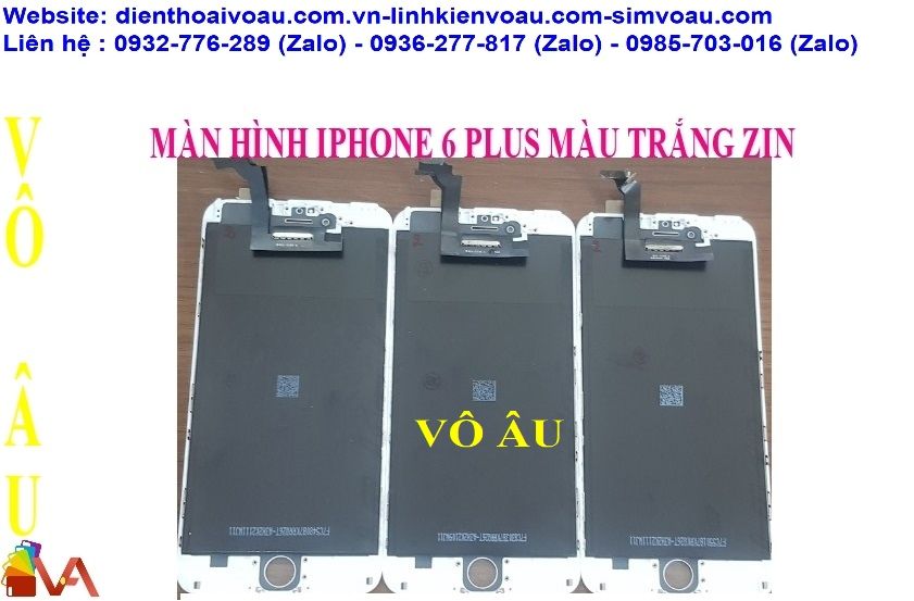 MÀN HÌNH IPHONE 6 PLUS ZIN ÉP KÍNH MÀU TRẮNG