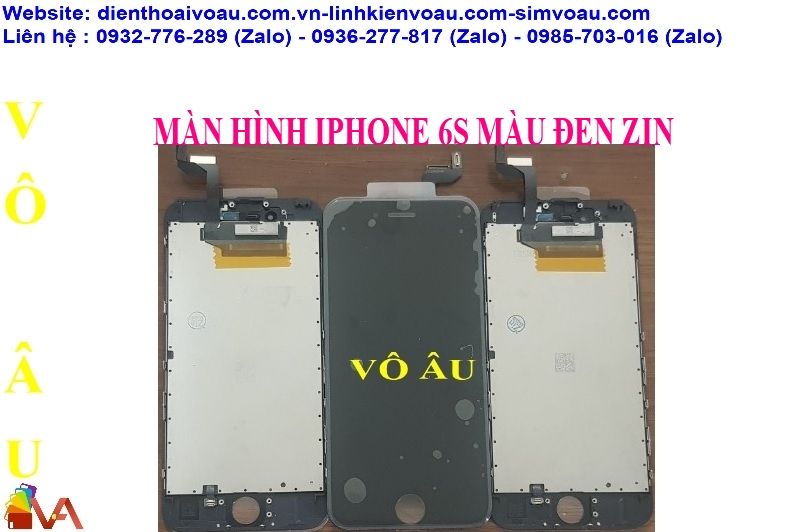 MÀN HÌNH IPHONE 6S ZIN ÉP KÍNH MÀU ĐEN