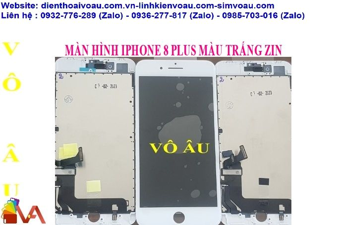 MÀN HÌNH IPHONE 8 PLUS ZIN ÉP KÍNH MÀU TRẮNG (C11)