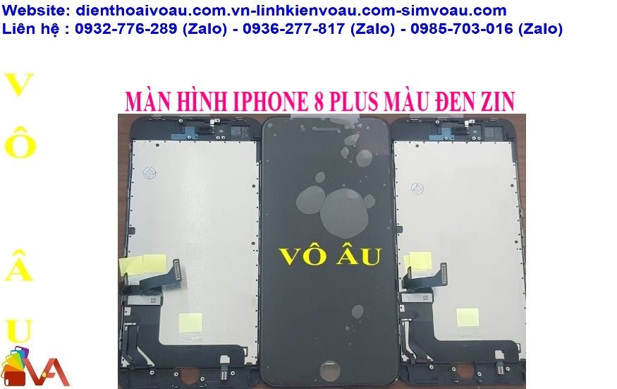 MÀN HÌNH IPHONE 8 PLUS ZIN ÉP KÍNH MÀU ĐEN (C11)
