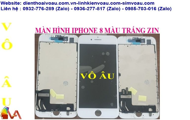 MÀN HÌNH IPHONE 8 ZIN ÉP KÍNH MÀU TRẮNG