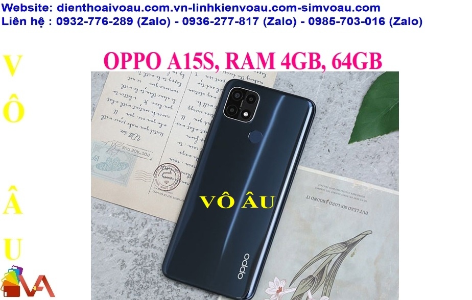 OPPO A15S MÀU ĐEN, RAM 4GB, 64GB