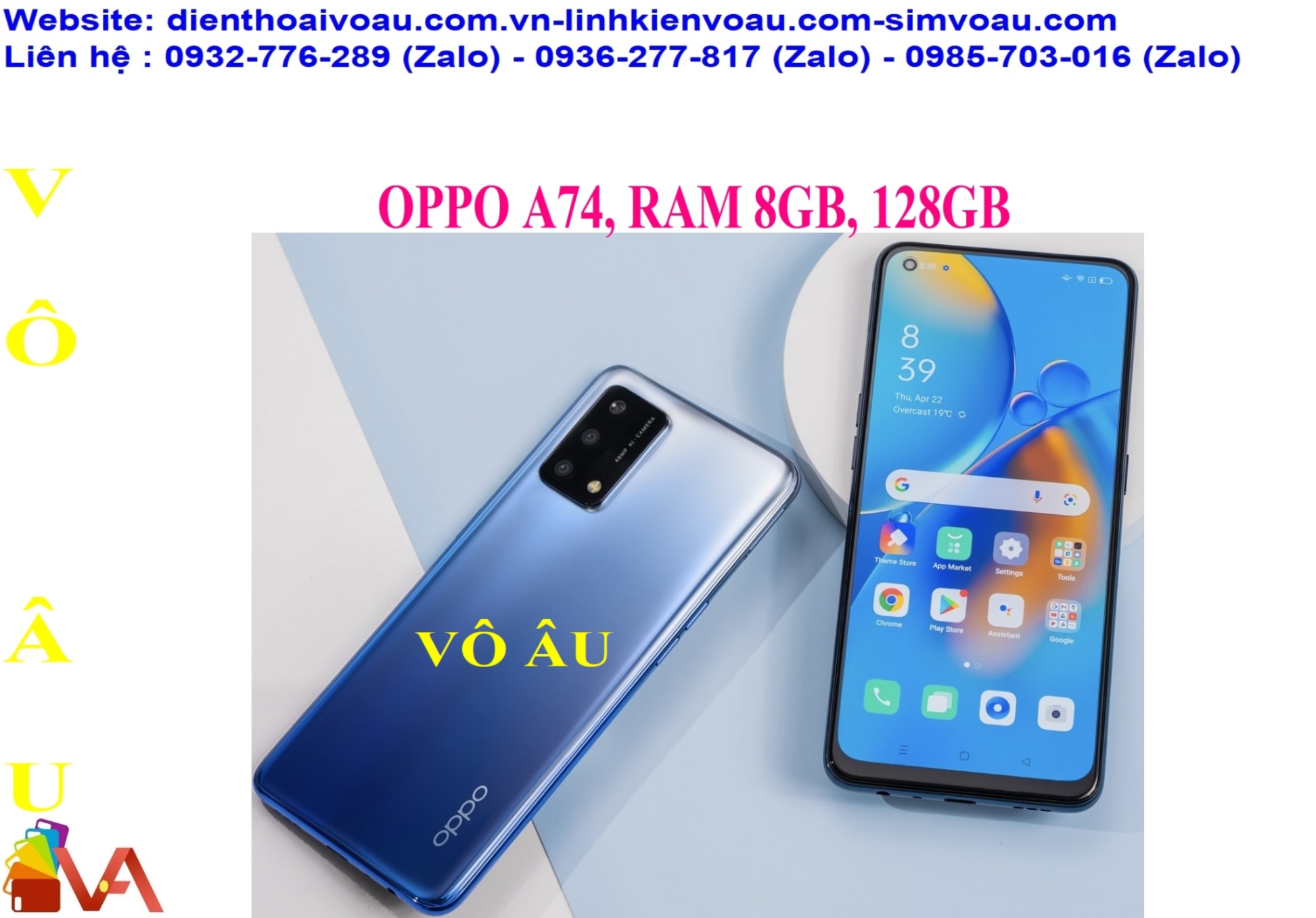 OPPO A74, RAM 8GB, 128GB