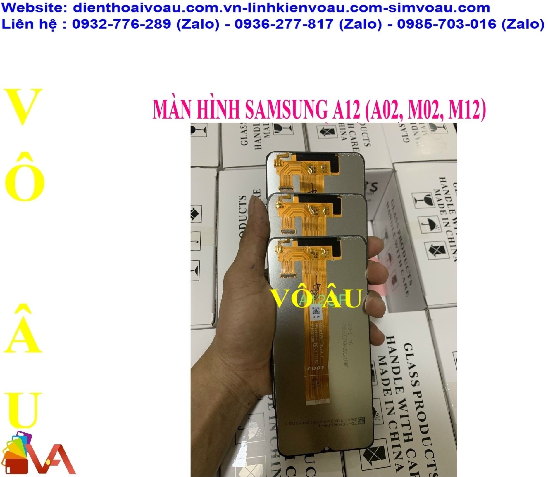 MÀN HÌNH SAMSUNG A12 (A02, M02, M12) ZIN